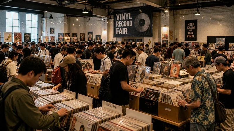 唱片展市集現場
